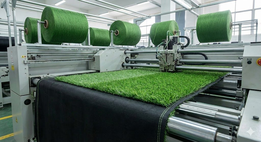 The process begins with small plastic pellets, typically made of polyethylene or polypropylene.